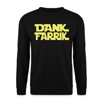 Thanks Farrik - Unisex Sweatshirt - black - Front - Alina (178cm) & Michal (187cm)