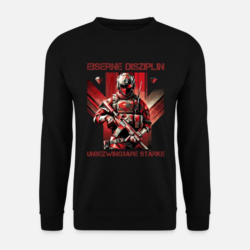 Discipline et invincible - Sweat-shirt Unisexe - noir