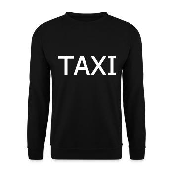 Taxi - Unisex Sweatshirt - black - Front - Alina (178cm) & Michal (187cm)