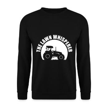 The Lawn Whisperer Greenkeeper - Unisex Pullover - Schwarz - Vorne - Alina (178cm) & Michal (187cm)