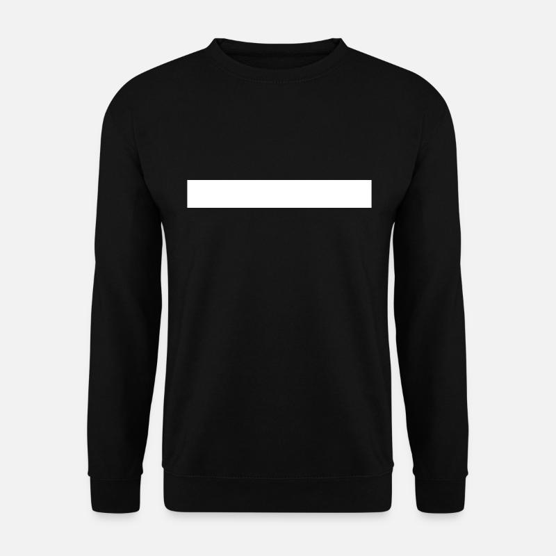White bar Nice + simple - Sweat-shirt Unisexe - noir