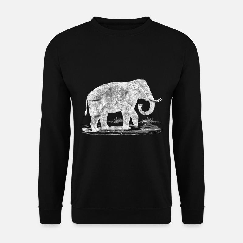 Elefant - Unisex Pullover - Schwarz