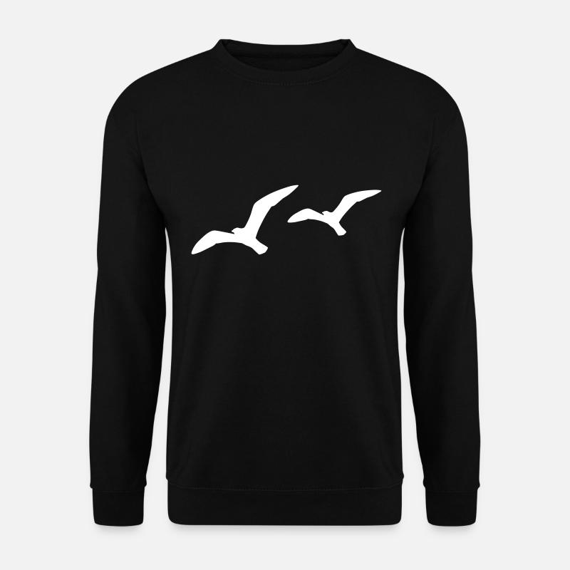 Möwen - Unisex Pullover - Schwarz