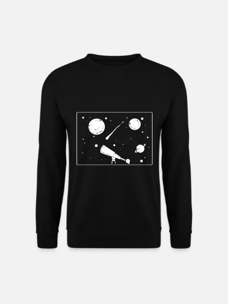 Sternenjunge Astronom - Unisex Pullover - Schwarz