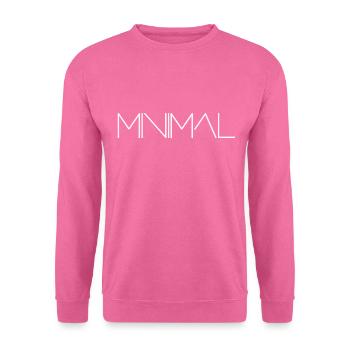 minimal - Unisex Sweatshirt - pink - Front
