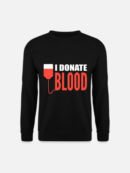 I Donate Blood Spenderrekrutierungsbeauftragter - Unisex Pullover - Schwarz