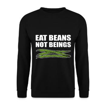 Vegetarisches Leben Vegetarier - Unisex Pullover - Schwarz - Vorne - Alina (178cm) & Michal (187cm)