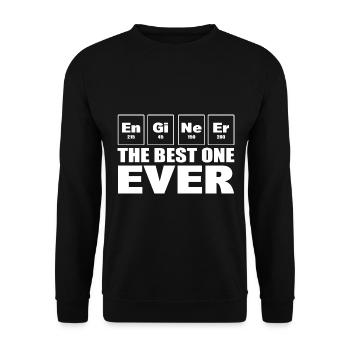 Schiffsingenieur Humor Schiffsingenieur - Unisex Pullover - Schwarz - Vorne - Alina (178cm) & Michal (187cm)