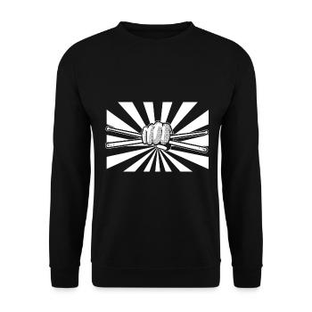 Batteurs Baguettes Batteurs - Sweat-shirt Unisexe - noir - Devant - Alina (178cm) & Michal (187cm)