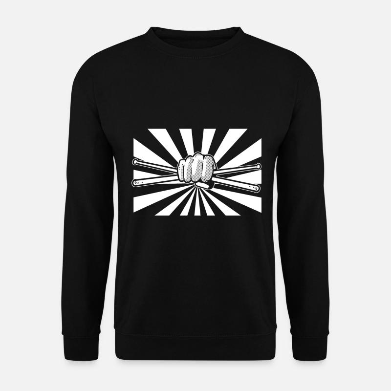 Schlagzeuger Drumsticks Schlagzeuger - Unisex Pullover - Schwarz