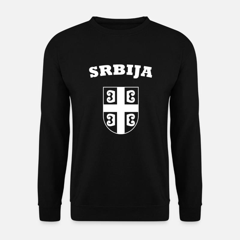 Serbien - Unisex Pullover - Schwarz