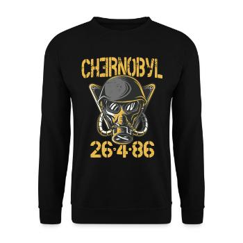 3.6 Roentgen not great, not terrible Chernobyl - Unisex Sweatshirt - black - Front - Alina (178cm) & Michal (187cm)