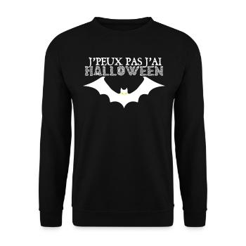 Happy Halloween - jour de Halloween - Sweat-shirt Unisexe - noir - Devant - Alina (178cm) & Michal (187cm)