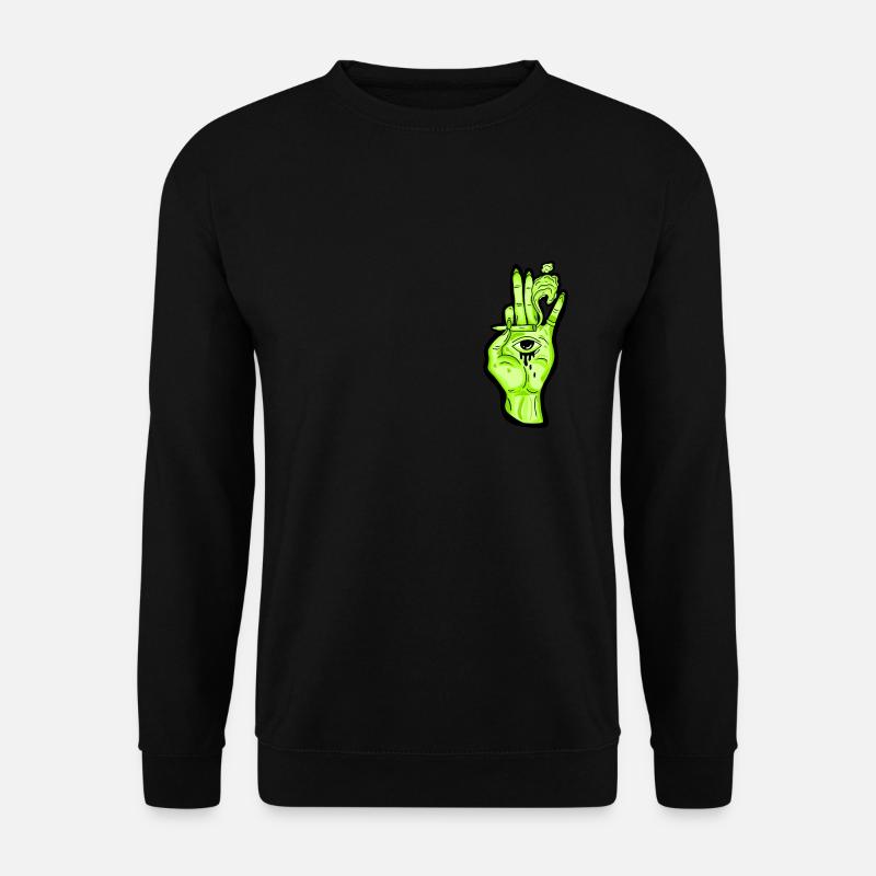 Hand end eyes - Sweat-shirt Unisexe - noir