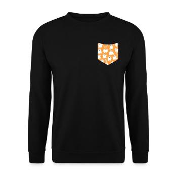 Costume de fantôme Creepy Chest Bag Halloween - Sweat-shirt Unisexe - noir - Devant - Alina (178cm) & Michal (187cm)