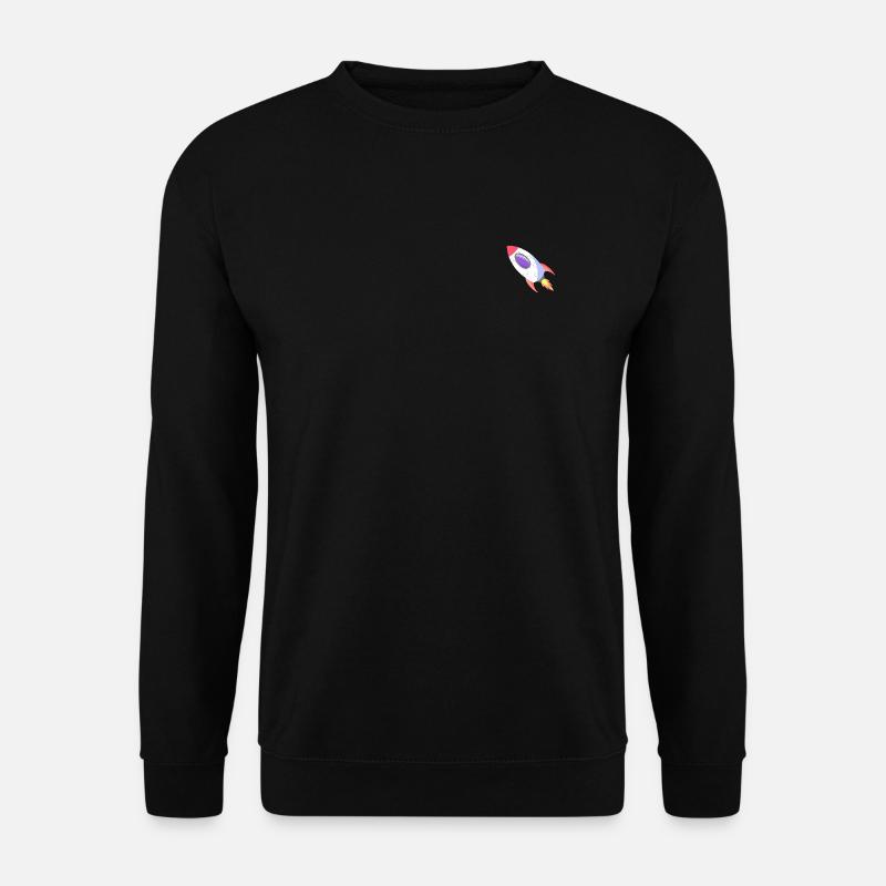Raumrakete Pop-Comic - Unisex Pullover - Schwarz