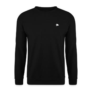 Meeresschildkröte - Unisex Pullover - Schwarz - Vorne - Alina (178cm) & Michal (187cm)