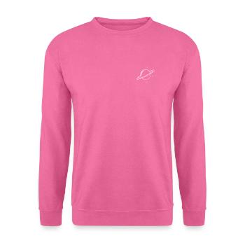 Planète avec des étoiles - Sweat-shirt Unisexe - rose - Devant