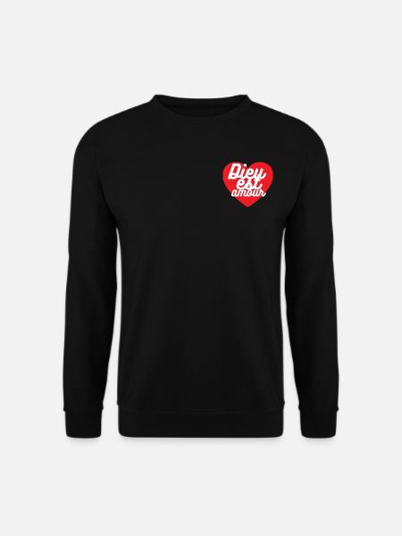 Dieu est amour - Sweat-shirt Unisexe - noir