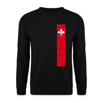 J’aime la Suisse tenue design T-shirt - Sweat-shirt Unisexe - noir - Devant - Alina (178cm) & Michal (187cm)