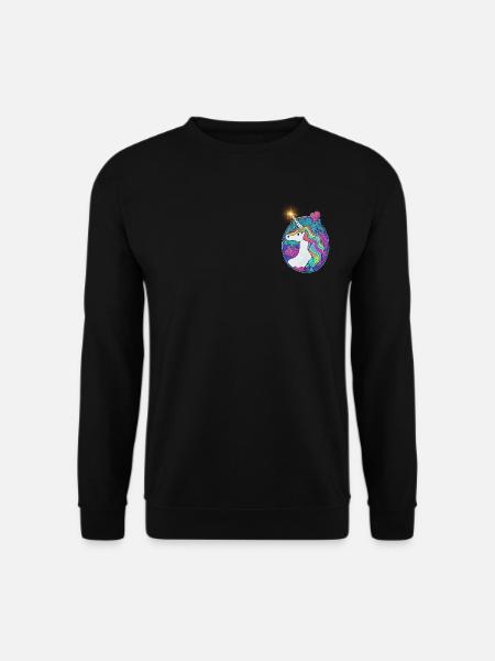 Emblème Licorne - Sweat-shirt Unisexe - noir