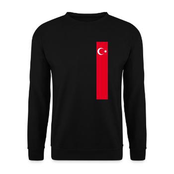 Turkey Türkiye T-Shirt Outfit Design - Unisex Sweatshirt - black - Front - Alina (178cm) & Michal (187cm)