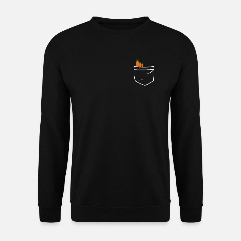 Carrots in pocket print - Unisex Sweatshirt - black