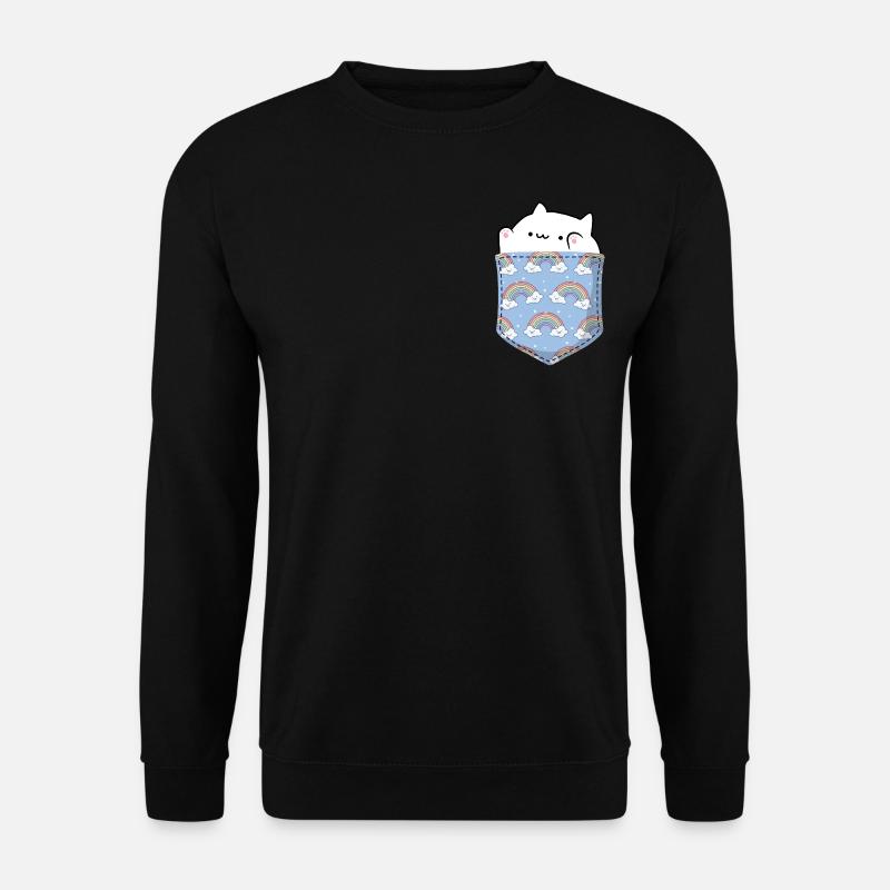Bongo Cat Sweet Cat Bag - Unisex Sweatshirt - black