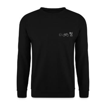 Sun bike soda - Unisex Sweatshirt - black - Front - Alina (178cm) & Michal (187cm)