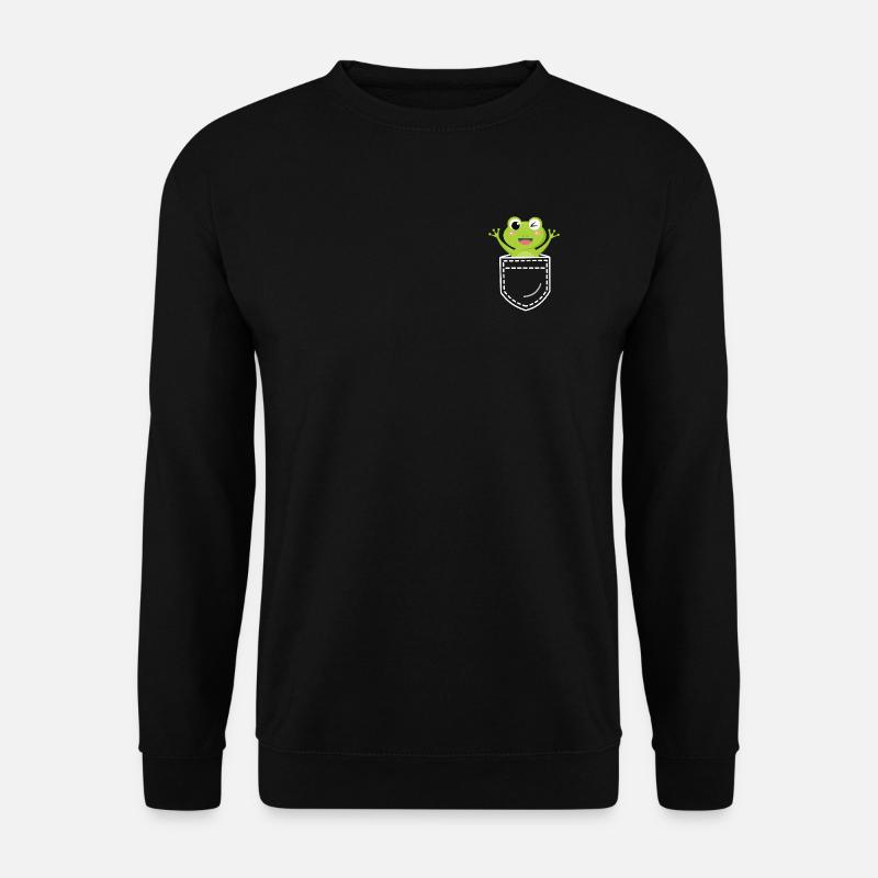 Frosch Frösche - Unisex Pullover - Schwarz