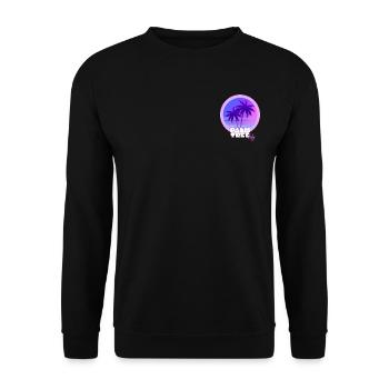 Palm Tree City - Unisex Pullover - Schwarz - Vorne - Alina (178cm) & Michal (187cm)