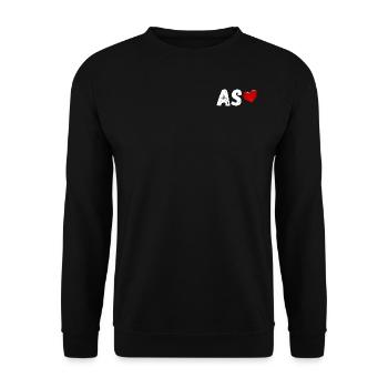 AS De Cœur - Sweat-shirt Unisexe - noir - Devant - Alina (178cm) & Michal (187cm)