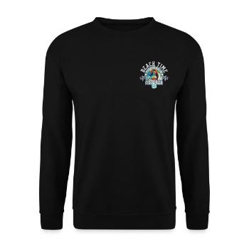 Beach time Costa Rica - Unisex Sweatshirt - black - Front - Alina (178cm) & Michal (187cm)