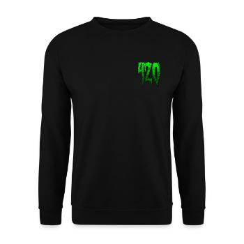 420 M Logo - Unisex Sweatshirt - black - Front - Alina (178cm) & Michal (187cm)