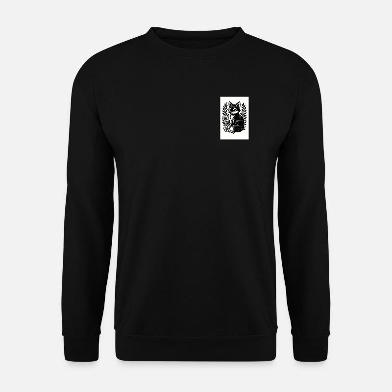 Fox in the Blossom Dance - Unisex Sweatshirt - black