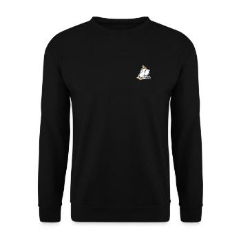 Geese Sticker - Unisex Sweatshirt - black - Front - Alina (178cm) & Michal (187cm)
