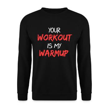 fitness - Unisex Sweatshirt - black - Front - Alina (178cm) & Michal (187cm)