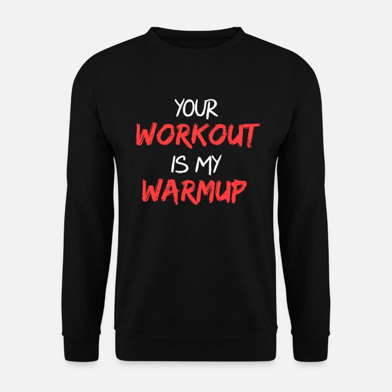 Fitness - Unisex Pullover - Schwarz