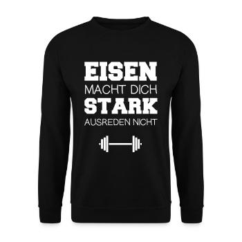 salle de gymnastique - Sweat-shirt Unisexe - noir - Devant - Alina (178cm) & Michal (187cm)