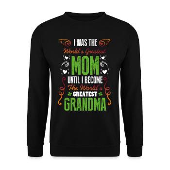 J'étais la plus grande maman du monde - Sweat-shirt Unisexe - noir - Devant - Alina (178cm) & Michal (187cm)