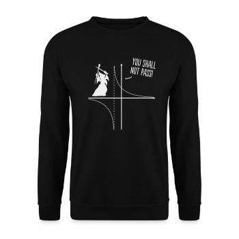 Lustiges Mathe Lehrer Geschenk Mathematik zauberer - Unisex Pullover - Schwarz - Vorne - Alina (178cm) & Michal (187cm)