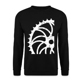 bike-rider - Unisex Sweatshirt - black - Front - Alina (178cm) & Michal (187cm)