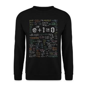 Formule de fonction exponentielle en génie électrique - Sweat-shirt Unisexe - noir - Devant - Alina (178cm) & Michal (187cm)
