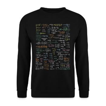 Maths de collection de formule - Sweat-shirt Unisexe - noir - Devant - Alina (178cm) & Michal (187cm)