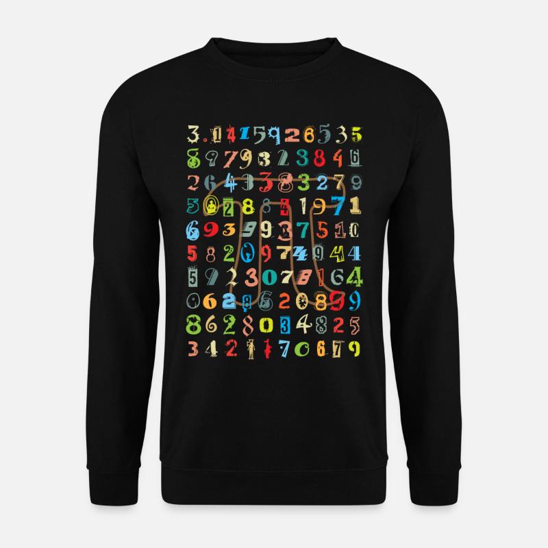 Zahl Pi Matheunterricht - Unisex Pullover - Schwarz