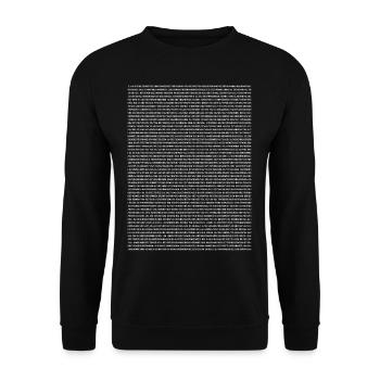 Physicist Pi 3.14 - Unisex Sweatshirt - black - Front - Alina (178cm) & Michal (187cm)