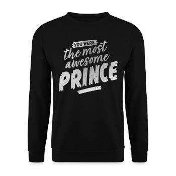 Gift for PRINCE fan - Unisex Sweatshirt - black - Front - Alina (178cm) & Michal (187cm)