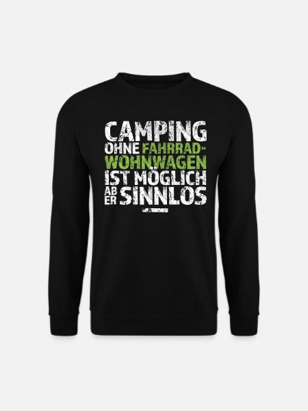 Fahrradwohnwagen - Unisex Pullover - Schwarz