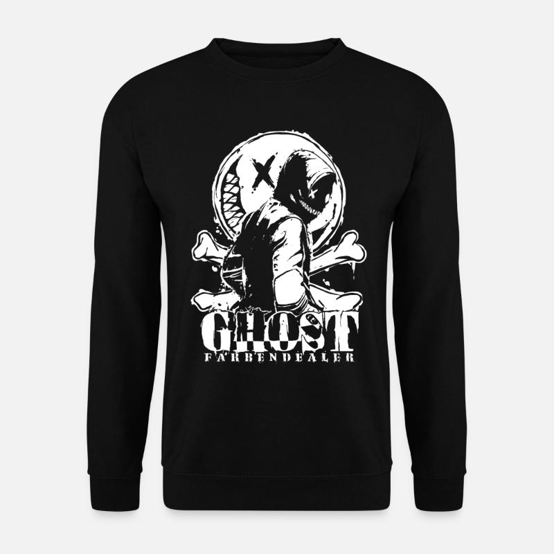 Ghostman white - Unisex Pullover - Schwarz