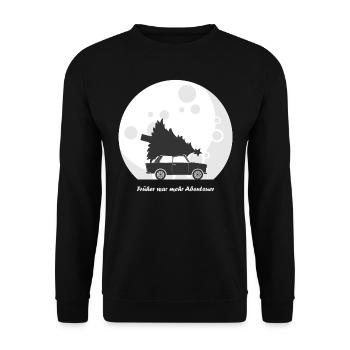 Früher war mehr Abenteuer (Trabi-Edition) - Unisex Pullover - Schwarz - Vorne - Alina (178cm) & Michal (187cm)